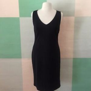 ST JOHN Black Label Dress Sz 8 Lace knit Cocktail